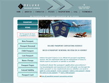 Tablet Screenshot of deluxepassportexpress.com